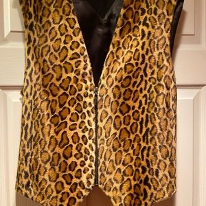 Animal print vest